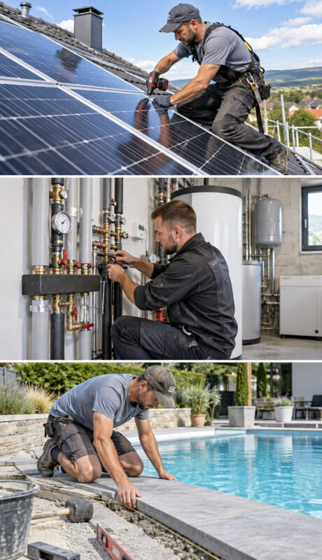 TMDD System Handwerk Betrieb Photovoltaik - SHK - Poolbauer